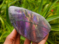 Polished Rare Purple Sunset Flash Labradorite Standing Free Forms x 6 From Tulear, Madagascar