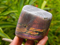 Polished Rare Purple Sunset Flash Labradorite Standing Free Forms x 6 From Tulear, Madagascar