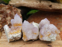 Natural Lilac Amethyst Spirit Quartz Crystal Clusters x 12 From Boekenhouthoek, South Africa