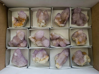 Natural Lilac Amethyst Spirit Quartz Crystal Clusters x 12 From Boekenhouthoek, South Africa