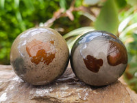 Polished Polychrome Jasper Spheres x 12 From NW Coast, Madagascar