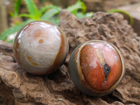 Polished Polychrome Jasper Spheres x 12 From NW Coast, Madagascar