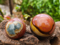 Polished Polychrome Jasper Spheres x 12 From NW Coast, Madagascar