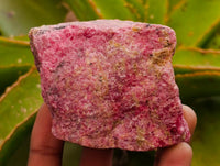 Natural Rhodonite Cobbed Specimens x 6 From Rhusinga, Zimbabwe