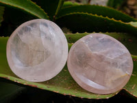 Polished Gemmy Rose Quartz Bowls x 6 From Madagascar
