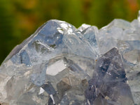 Natural Blue Celestite Geode Specimens x 6 From Sakoany, Madagascar