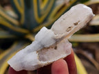 Natural Drusy Quartz Coated Spearhead Calcite Specimens x 35 From Albert's Mountain, Lesotho