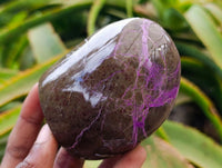 Polished Stichtite Standing Free Forms x 4 From Barberton, South Africa