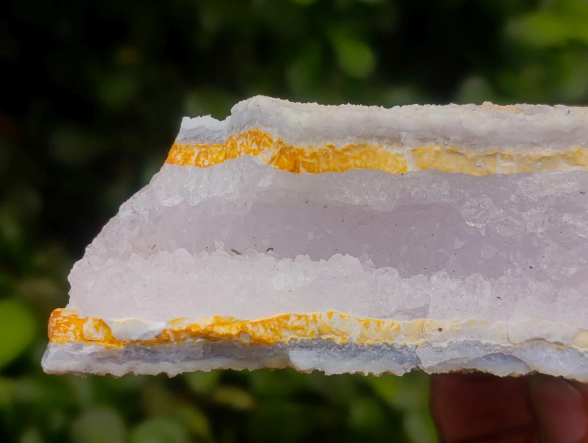 Natural Etched Blue Chalcedony Geodes x 4 From Nsanje, Malawi