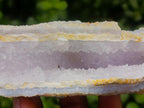 Natural Etched Blue Chalcedony Geodes x 4 From Nsanje, Malawi - Toprock Gemstones and Minerals 