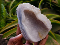 Polished Crystalline Centre Agate Geodes x 6 From Maintirano, Madagascar