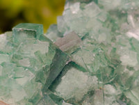 Natural Green Fluorite Cluster Specimens x 3 From Mandrosonoro, Madagascar