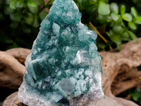 Natural Green Fluorite Cluster Specimens x 3 From Mandrosonoro, Madagascar
