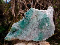 Natural Green Fluorite Cluster Specimens x 3 From Mandrosonoro, Madagascar