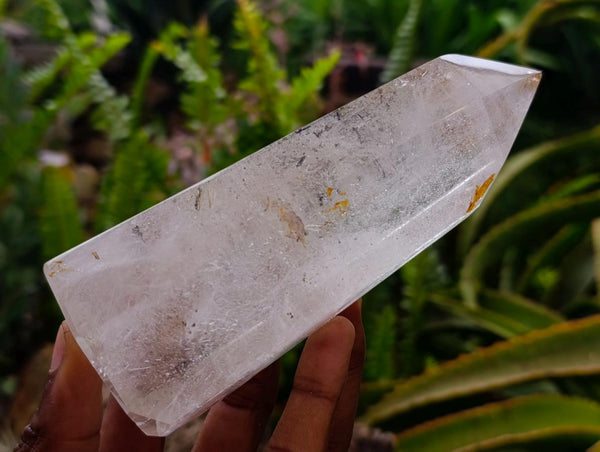 Polished Clear Window Quartz Crystals with Inclusions x 2 From Madagascar