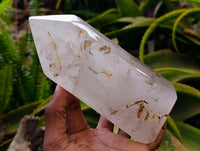 Polished Clear Window Quartz Crystals with Inclusions x 2 From Madagascar