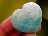 Polished A Grade Amazonite Hearts x 20 From Madagascar
