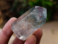 Polished Chlorite Moss Quartz Crystals x 14 From Mandoto, Madagascar