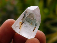 Polished Chlorite Moss Quartz Crystals x 14 From Mandoto, Madagascar