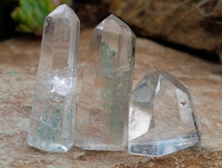 Polished Chlorite Moss Quartz Crystals x 14 From Mandoto, Madagascar