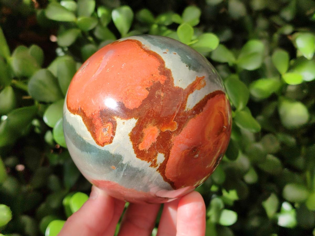 Polished Polychrome Jasper Spheres x 3 From NW Coast, Madagascar