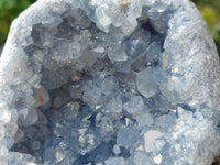Natural Blue Celestite Geode Specimens x 3 From Sakoany, Madagascar