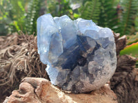 Natural Blue Celestite Geode Specimens x 3 From Sakoany, Madagascar