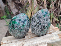 Polished Emerald Mica 'Mutokolite' Free Forms x 6 From Mutoko, Zimbabwe