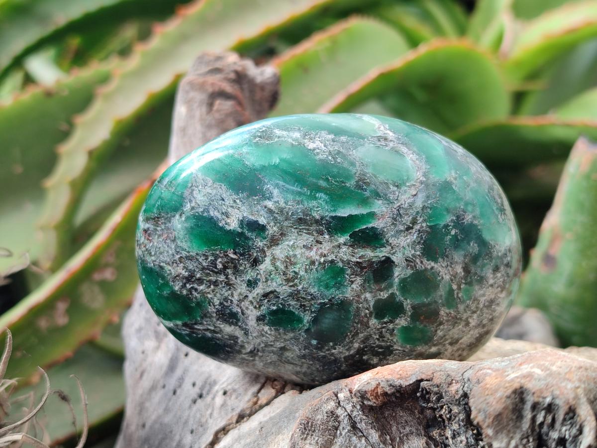 Polished Emerald Mica 'Mutokolite' Free Forms x 6 From Mutoko, Zimbabwe