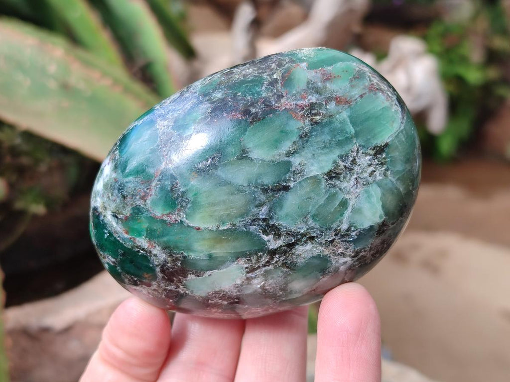 Polished Emerald Mica 'Mutokolite' Free Forms x 6 From Mutoko, Zimbabwe