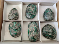 Polished Emerald Mica 'Mutokolite' Free Forms x 6 From Mutoko, Zimbabwe