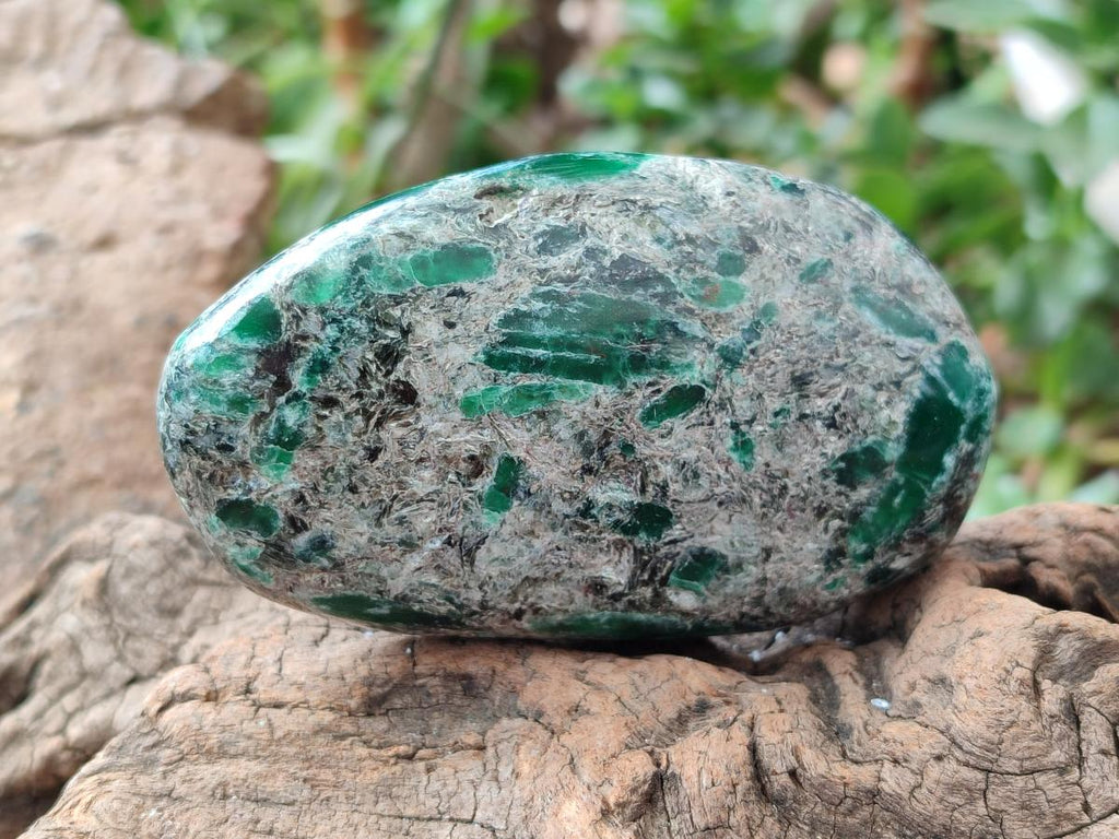 Polished Emerald Mica 'Mutokolite' Free Forms x 6 From Mutoko, Zimbabwe