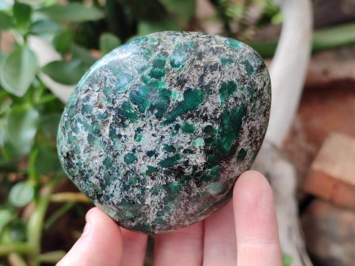 Polished Emerald Mica 'Mutokolite' Free Forms x 6 From Mutoko, Zimbabwe