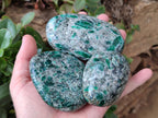 Polished Emerald Mica 'Mutokolite' Free Forms x 6 From Mutoko, Zimbabwe