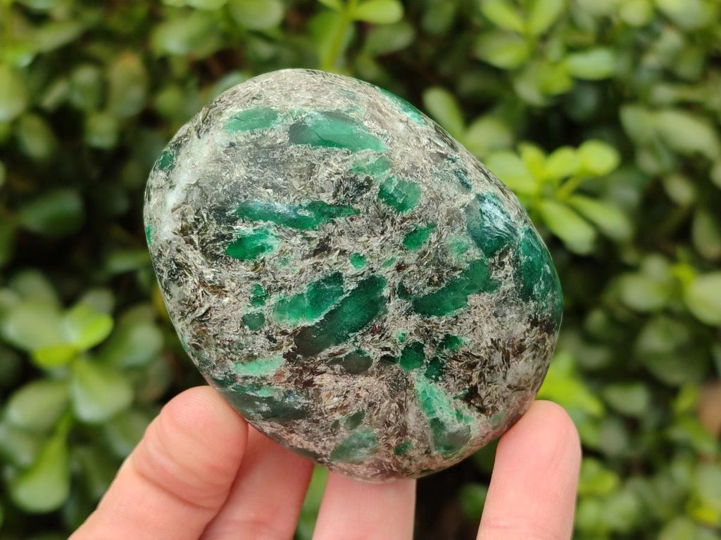 Polished Emerald Mica 'Mutokolite' Free Forms x 6 From Mutoko, Zimbabwe