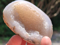 Polished Agate with Amethyst Crystal Geodes x 12 From Maintirano, Madagascar