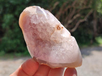 Polished Agate with Amethyst Crystal Geodes x 12 From Maintirano, Madagascar