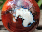 Polished Carnelian Agate Gemstone Spheres x 3 From Madagascar