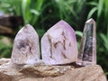 Polished Smokey Amethyst Window Crystals x 35 From Akansobe, Madagascar