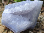Natural Large Etched Blue Chalcedony Geodes x 12 From Nsanje, Malawi - Toprock Gemstones and Minerals 