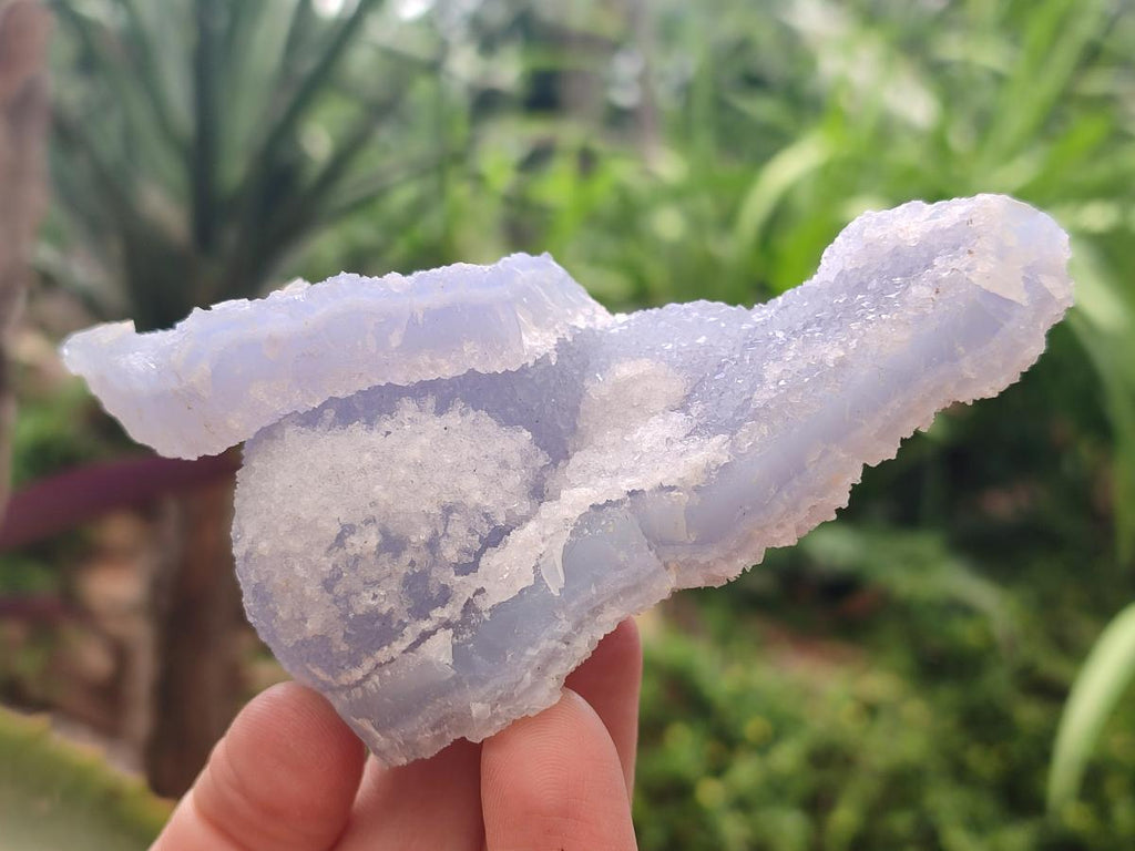 Natural Large Etched Blue Chalcedony Geodes x 12 From Nsanje, Malawi - Toprock Gemstones and Minerals 