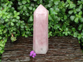 Polished Rose Quartz Display Crystal x 1 From Madagascar
