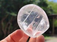Polished Pearl Girasol Quartz Standing Free Forms x 12 From Ambatondrazaka, Madagascar