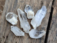 Natural Frosty Single Clear Quartz Crystals x 70 From Madagascar