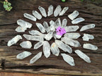 Natural Frosty Single Clear Quartz Crystals x 70 From Madagascar