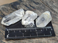 Natural Frosty Single Clear Quartz Crystals x 70 From Madagascar