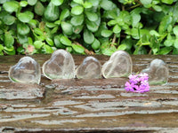 Polished Small Smokey Quartz Hearts x 20 From Madagascar