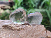 Polished Small Smokey Quartz Hearts x 20 From Madagascar