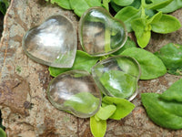 Polished Small Smokey Quartz Hearts x 20 From Madagascar