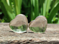 Polished Small Smokey Quartz Hearts x 20 From Madagascar